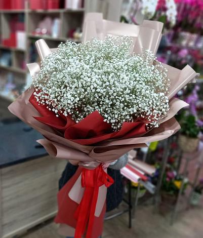 Букет цветов из: Гипсофила в Саргатском