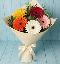 Букет цветов из:  Герберы в Саргатском