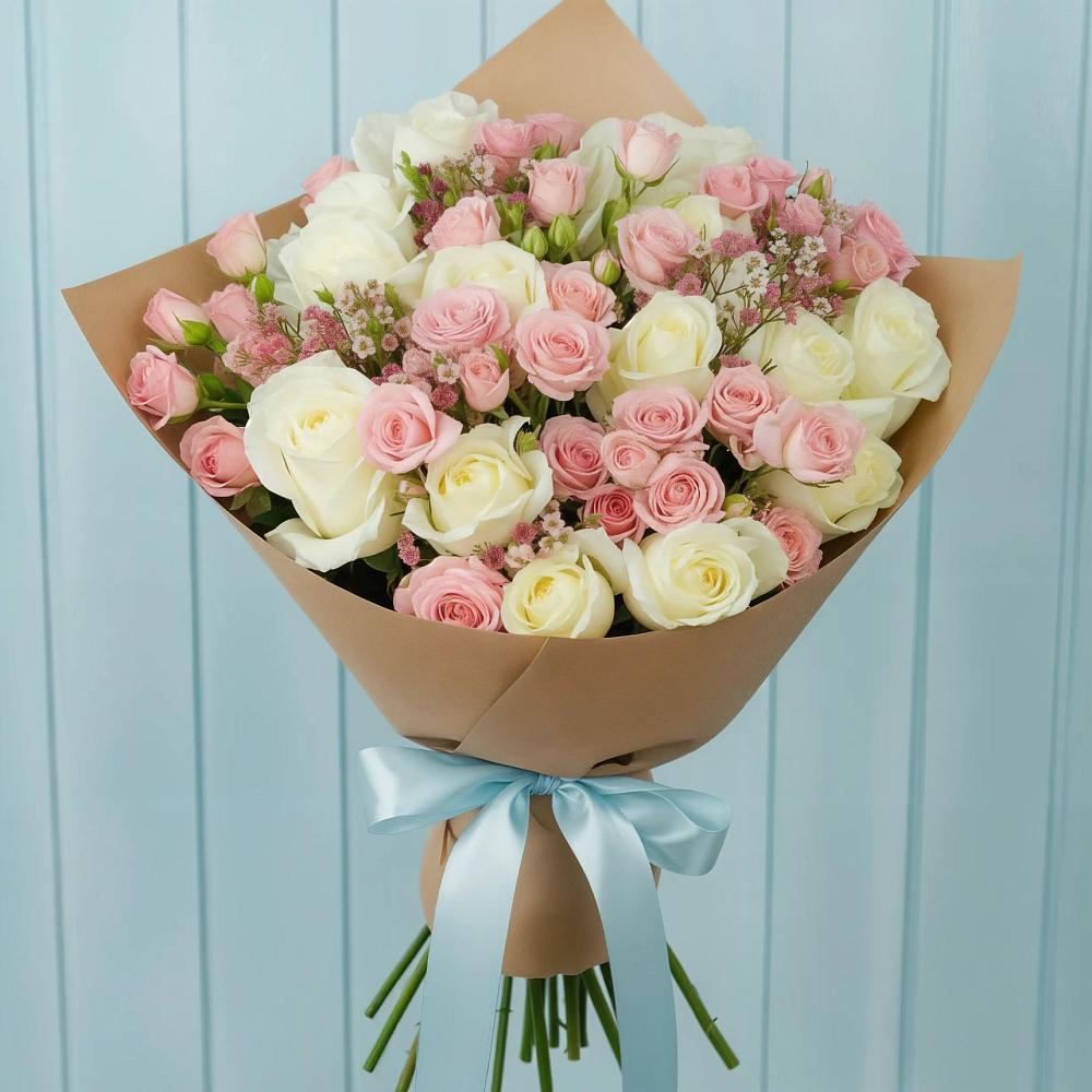 Букет цветов из: Розы в Саргатском