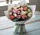 Букет цветов из: Розы, Лизиантусы и Гвоздики в Саргатском