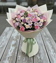 Букет цветов из:  Розы и Хризантемы в Саргатском
