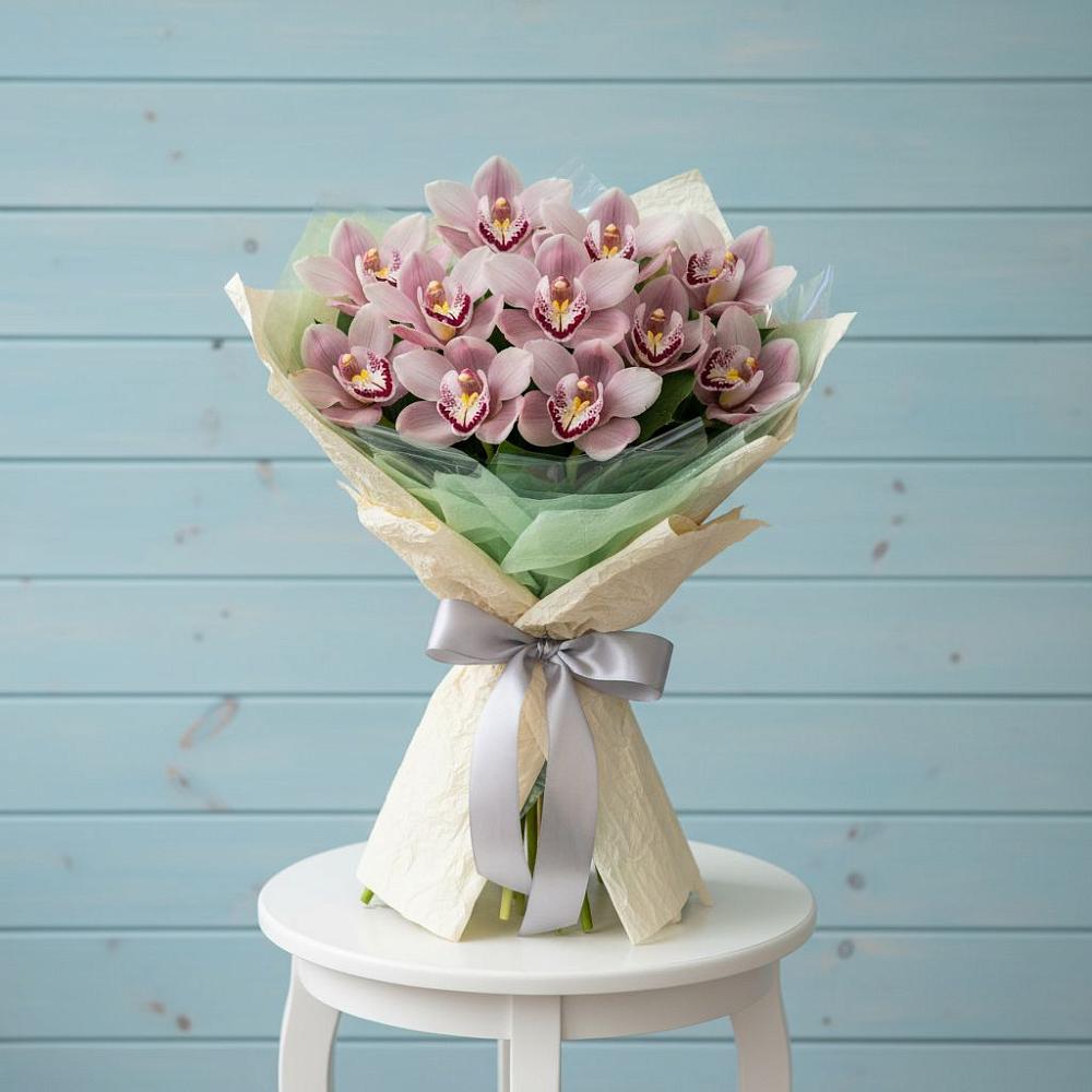 Букет цветов из: Орхидеи и Розы в Саргатском