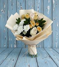 Букет цветов из:  Розы и Хризантемы в Саргатском