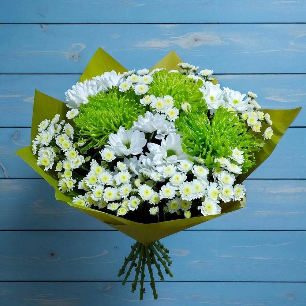 Букет цветов из: Хризантемы в Саргатском