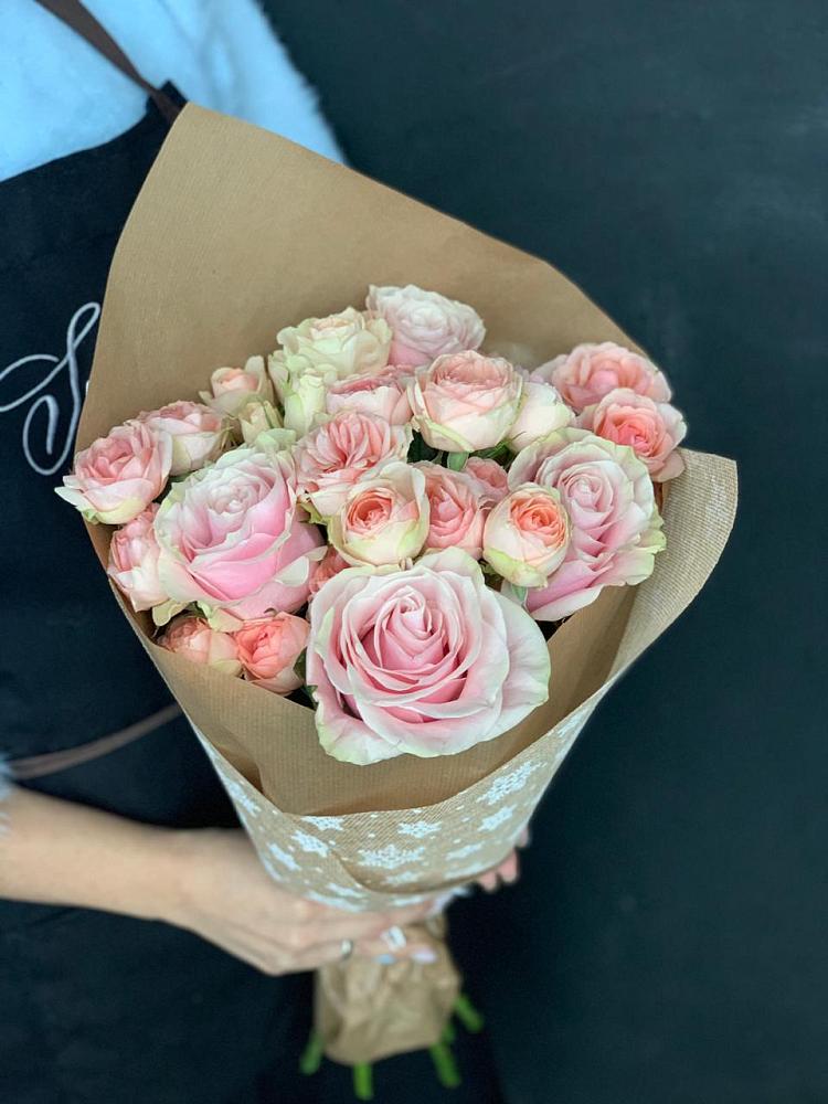 Букет цветов из: Хризантемы и Розы в Саргатском