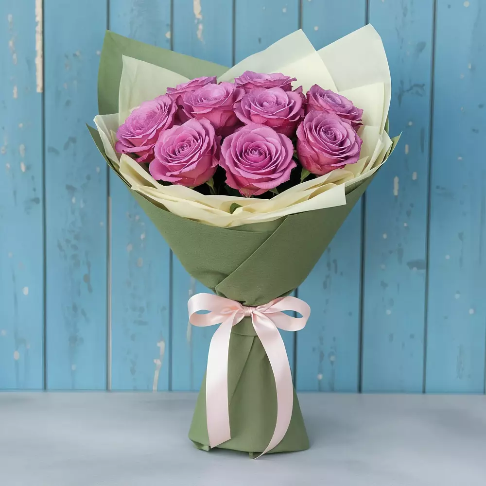 Букет Розы Фёрст Леди в Саргатском