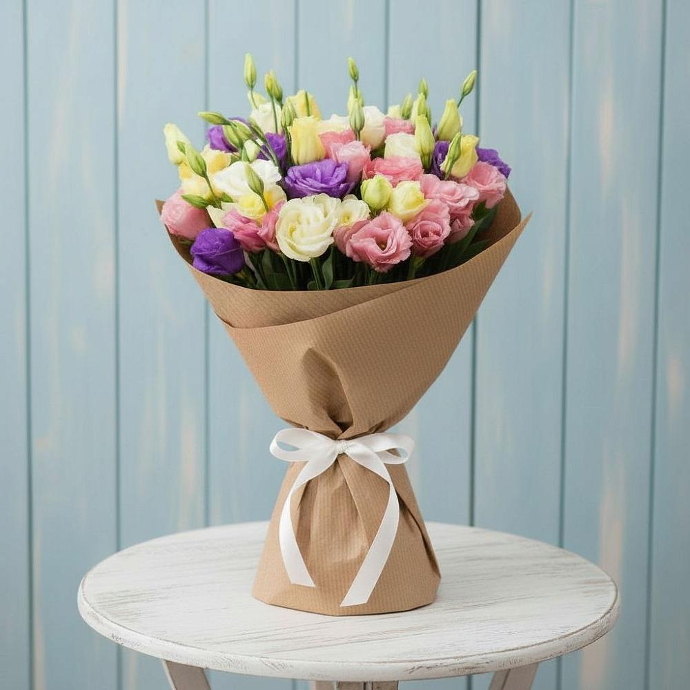 Букет цветов из: Лизиантусы в Саргатском