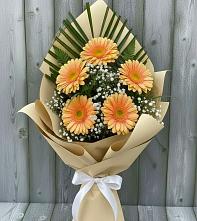 Букет цветов из:  Герберы в Саргатском