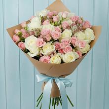 Букет цветов из:  Розы #REPLACE_PRED# Саргатском