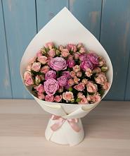 Букет цветов из:  Розы в Саргатском