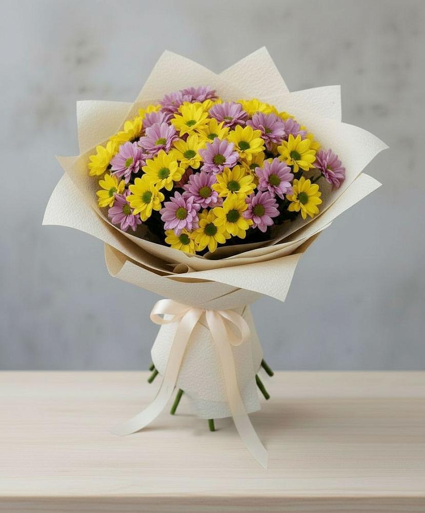 Букет цветов из: Хризантемы в Саргатском