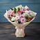 Букет цветов из: Хризантемы, Альстромерии и Розы в Саргатском